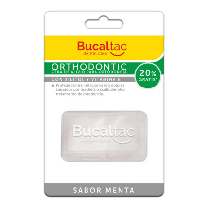 BUCAL TAC Cera de Ortodoncia Menta 6 u