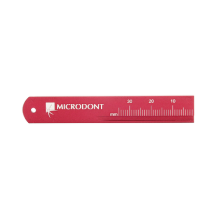 Regla Endodoncia Roja 1u. Microdont