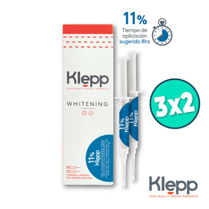 Klepp Gel Blanqueador para Alineadores 11% 2 jgas. (3 g. c/u)