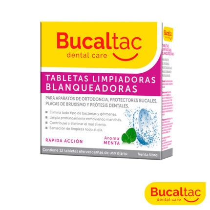 BUCAL TAC Tabletas Limpiadoras Efervescentes 12 u