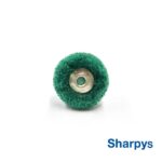 Sharpys Cepillo Disco Rueda Scotch Verde Montado 5 u