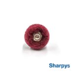 Sharpys Cepillo Disco Rueda Scotch Bordó Montado 5 u