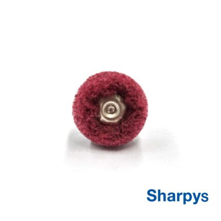 Sharpys Cepillo Disco Rueda Scotch Bordó Montado 5 u