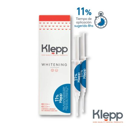 Klepp Whitening Gel Blanqueador Alineadores 11% 2 jgas (3 g c/u)