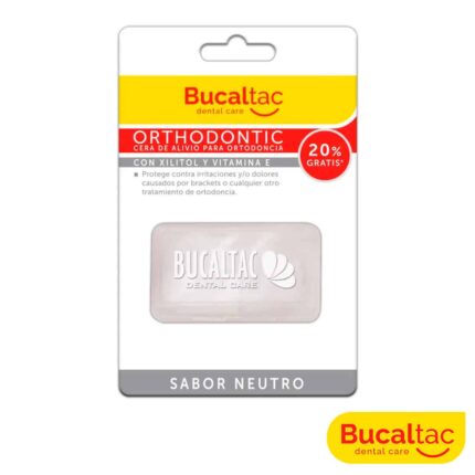 BUCAL TAC Cera de Ortodoncia Sin Sabor 6 u
