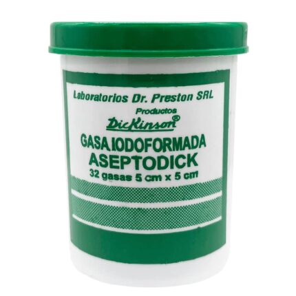 Gasa Iodoformada AseptoDick Pote 5x5 cm. Dickinson