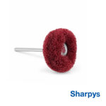 Sharpys Cepillo Disco Rueda Scotch Bordó Montado 5 u - Imagen 2