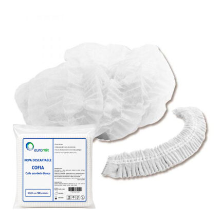 cofia plisada euromix descartables